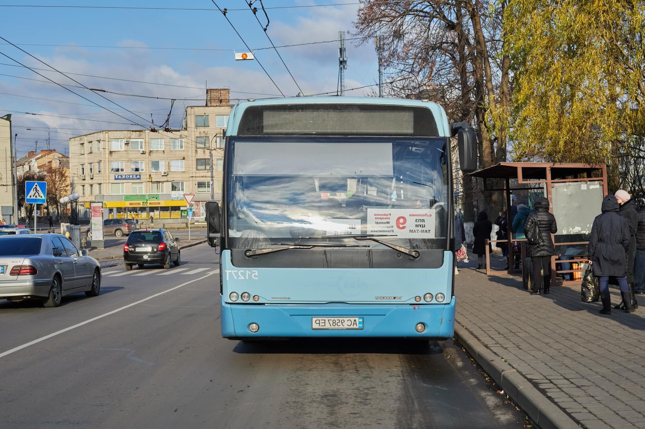 Карта маршруту 9 маршрутки Луцьк