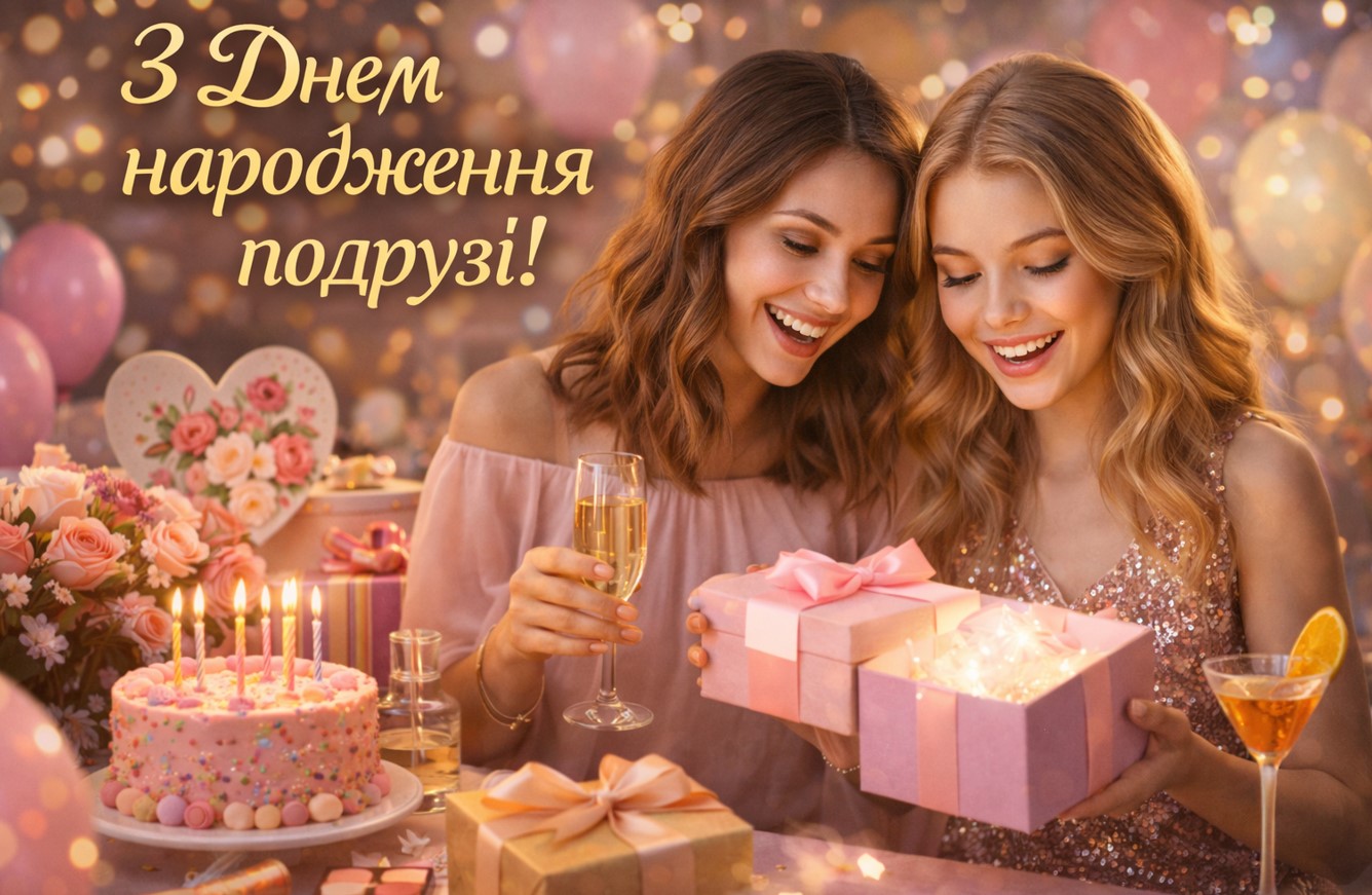 з днем народження подрузі