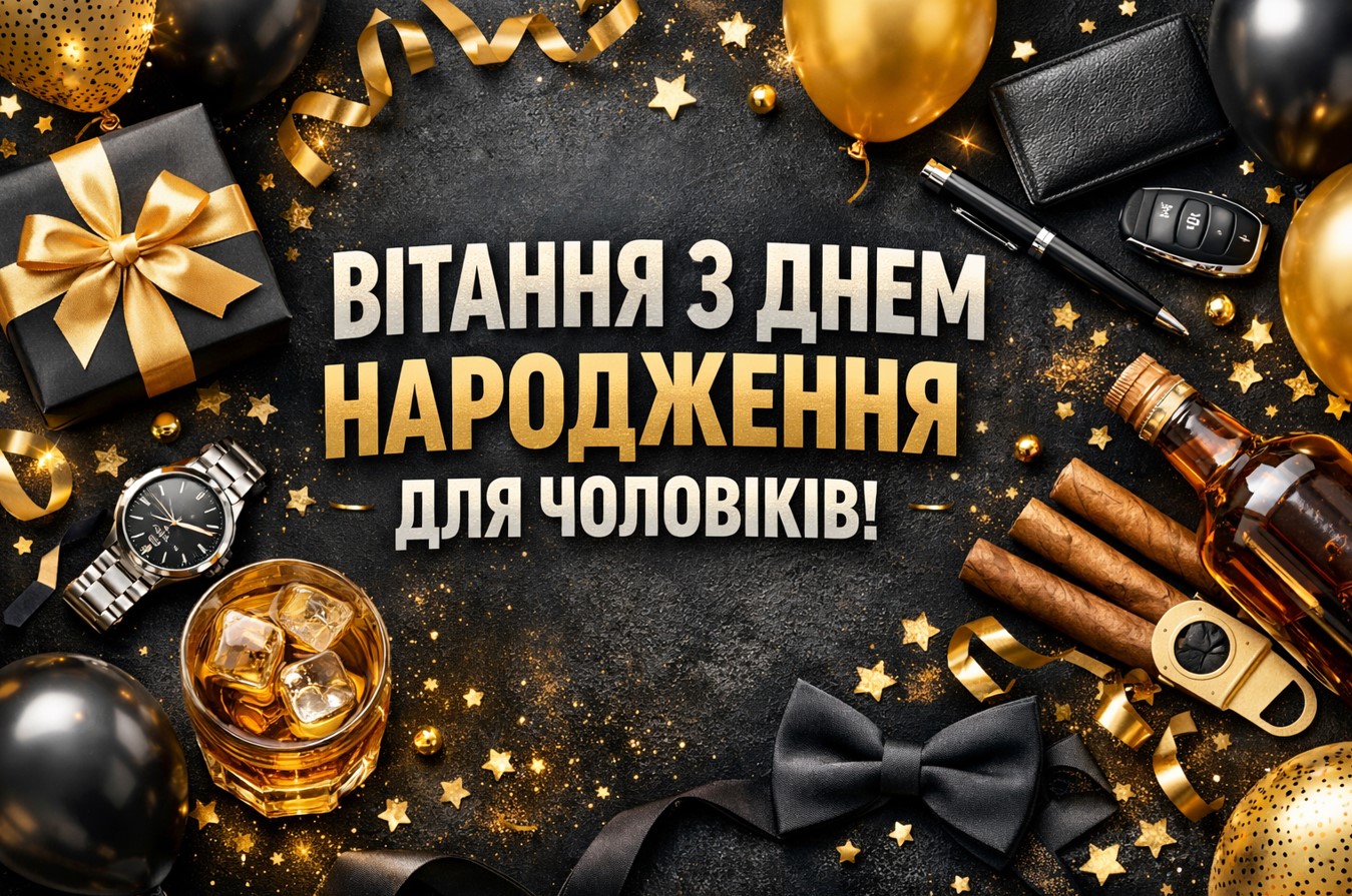 вітання з днем народження для чоловіків