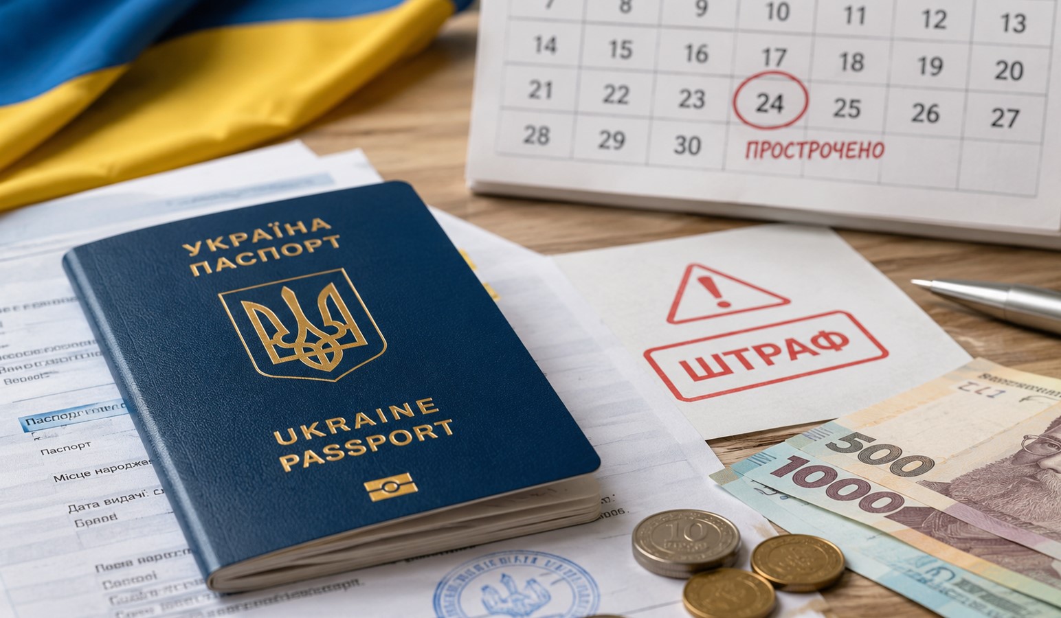 штраф за прострочений паспорт в Україні