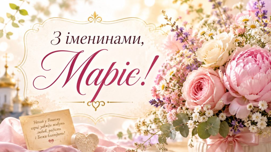 з іменинами Марії