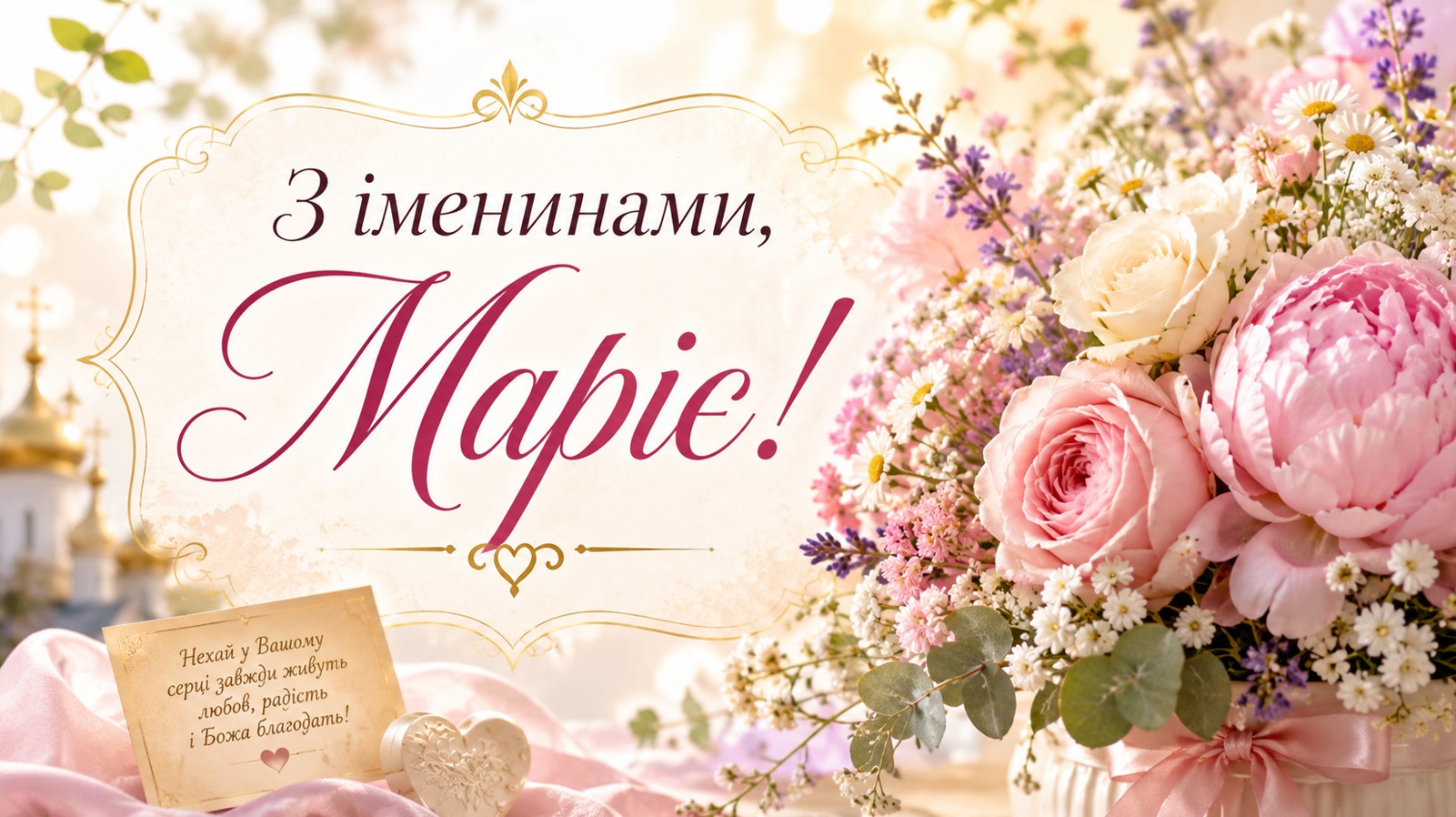 з іменинами Марії